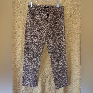 Lucky Brand Leopard Print Ankle Pants